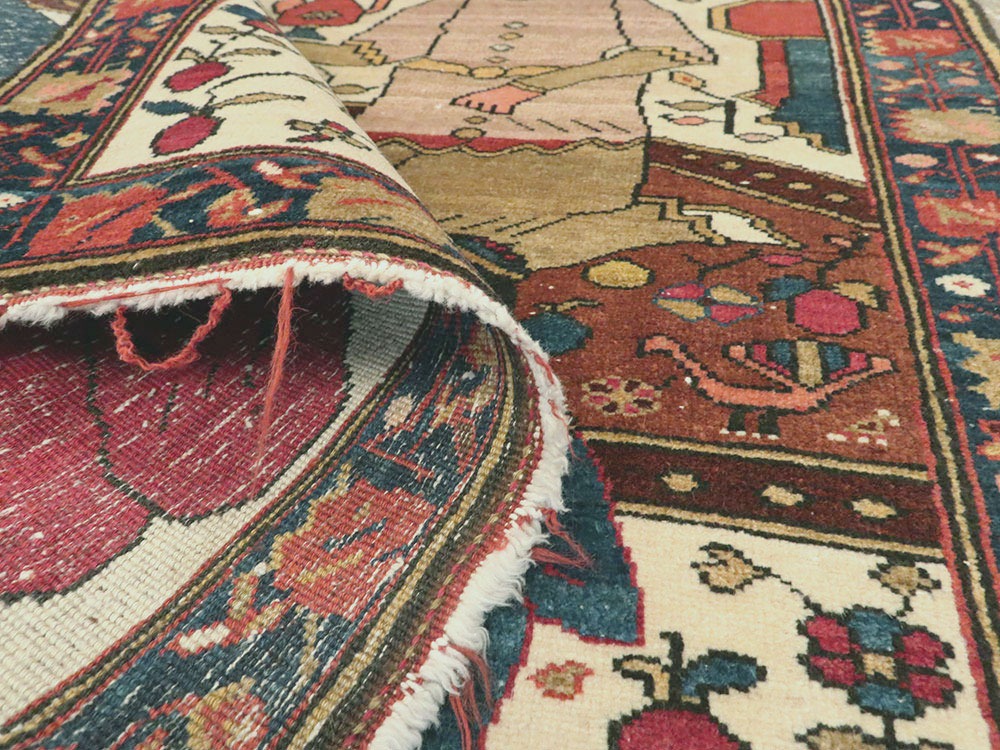 Vintage Persian Bakhtiari Pictorial Rug, No.11862 - Galerie Shabab