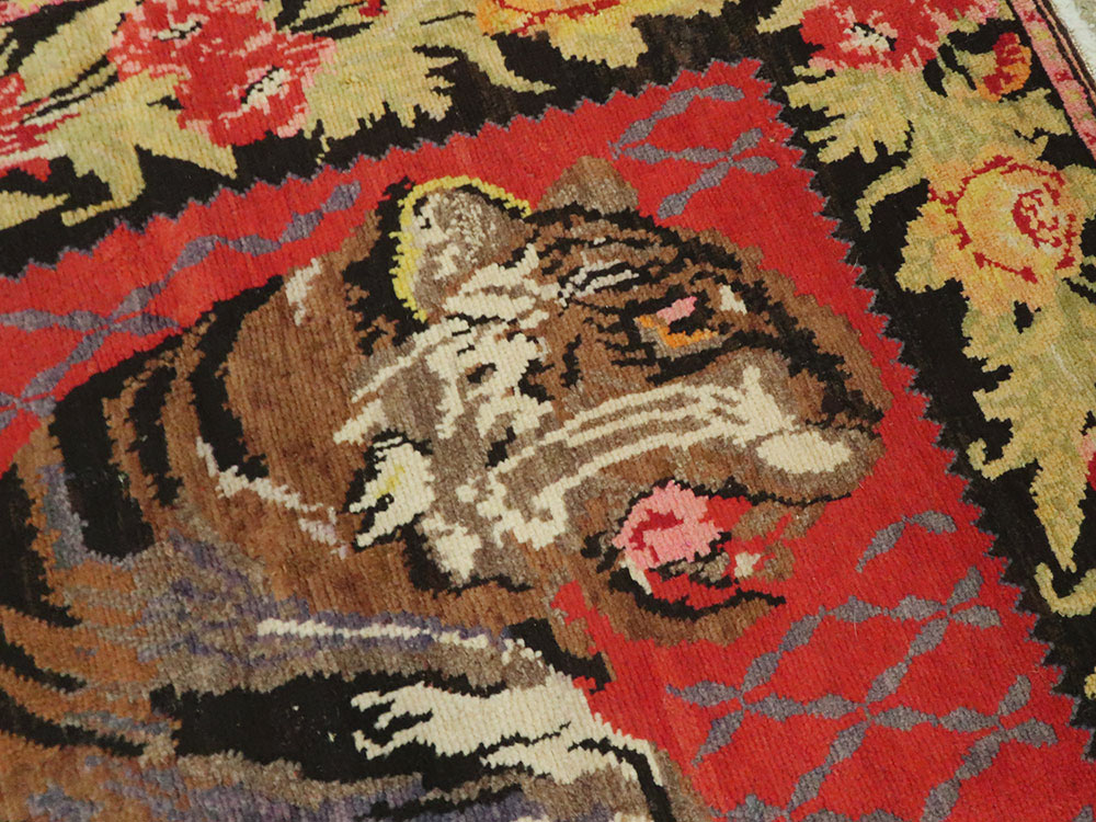 Antique Caucasian Karabagh Pictorial Rug, No.11863 - Galerie Shabab