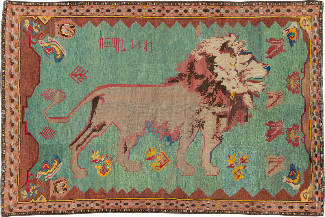 Antique Persian Gabbeh Pictorial Rug, No.11865 - Galerie Shabab