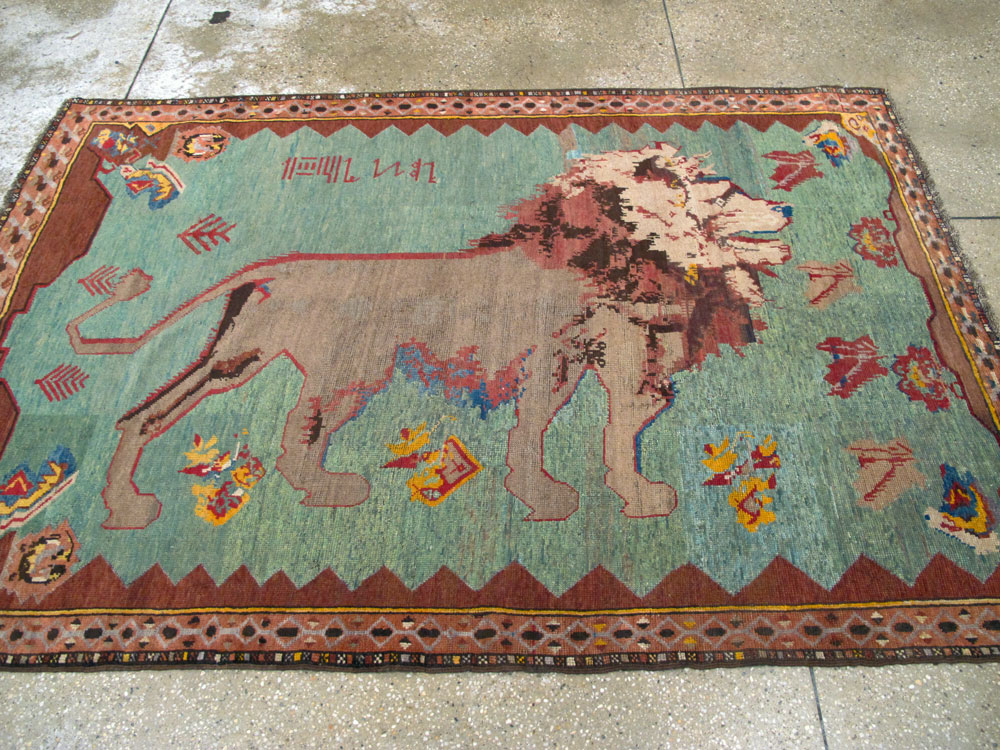 Antique Persian Gabbeh Pictorial Rug, No.11865 - Galerie Shabab