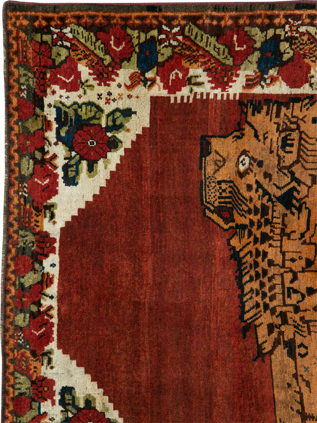 Antique Persian Gabbeh Pictorial Rug, No.11869 - Galerie Shabab
