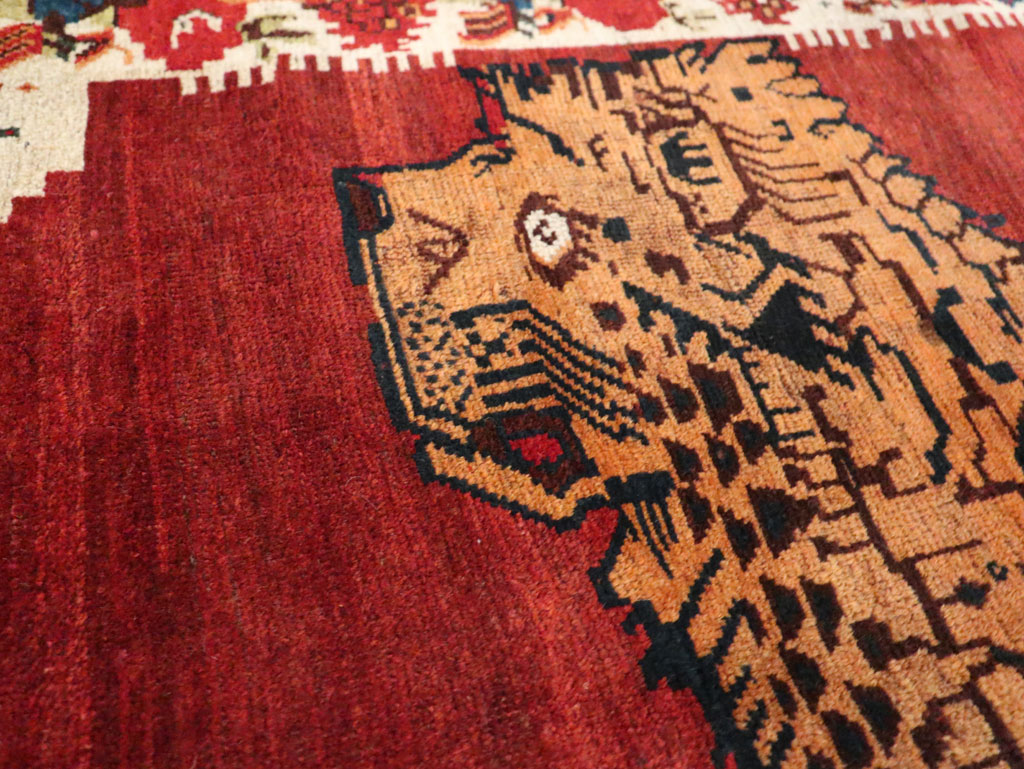 Antique Persian Gabbeh Pictorial Rug, No.11869 - Galerie Shabab