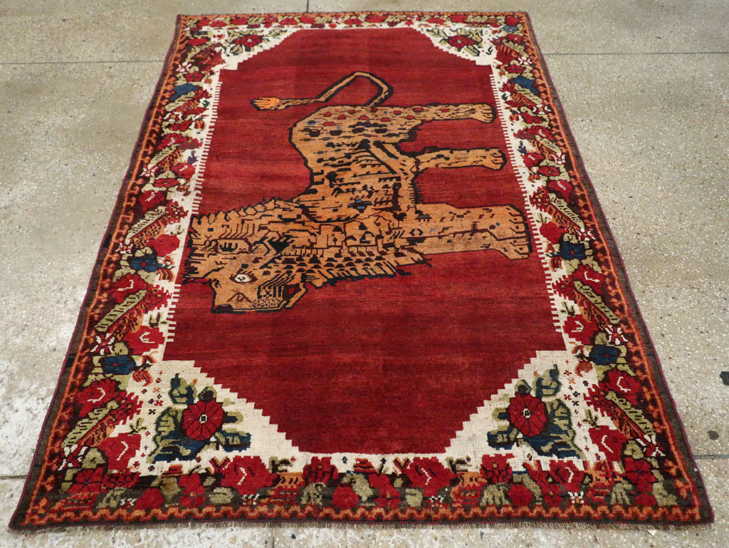 Antique Persian Gabbeh Pictorial Rug, No.11869 - Galerie Shabab