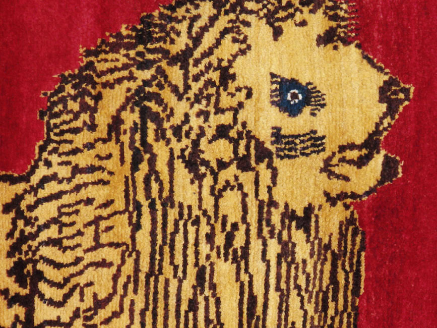 Vintage Persian Gabbeh Pictorial Rug, No.11876 - Galerie Shabab