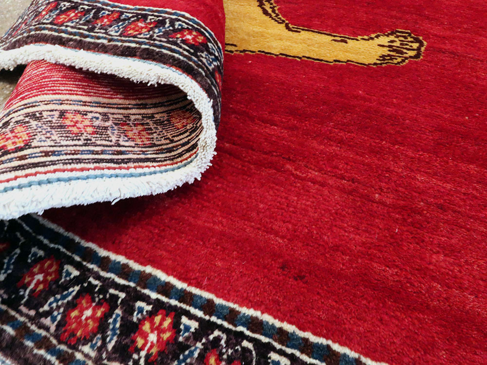 Vintage Persian Gabbeh Pictorial Rug, No.11876 - Galerie Shabab