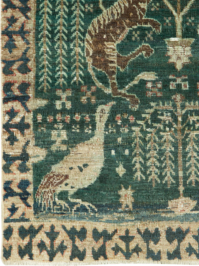 Vintage Tabriz Rug, No.11877 - Galerie Shabab