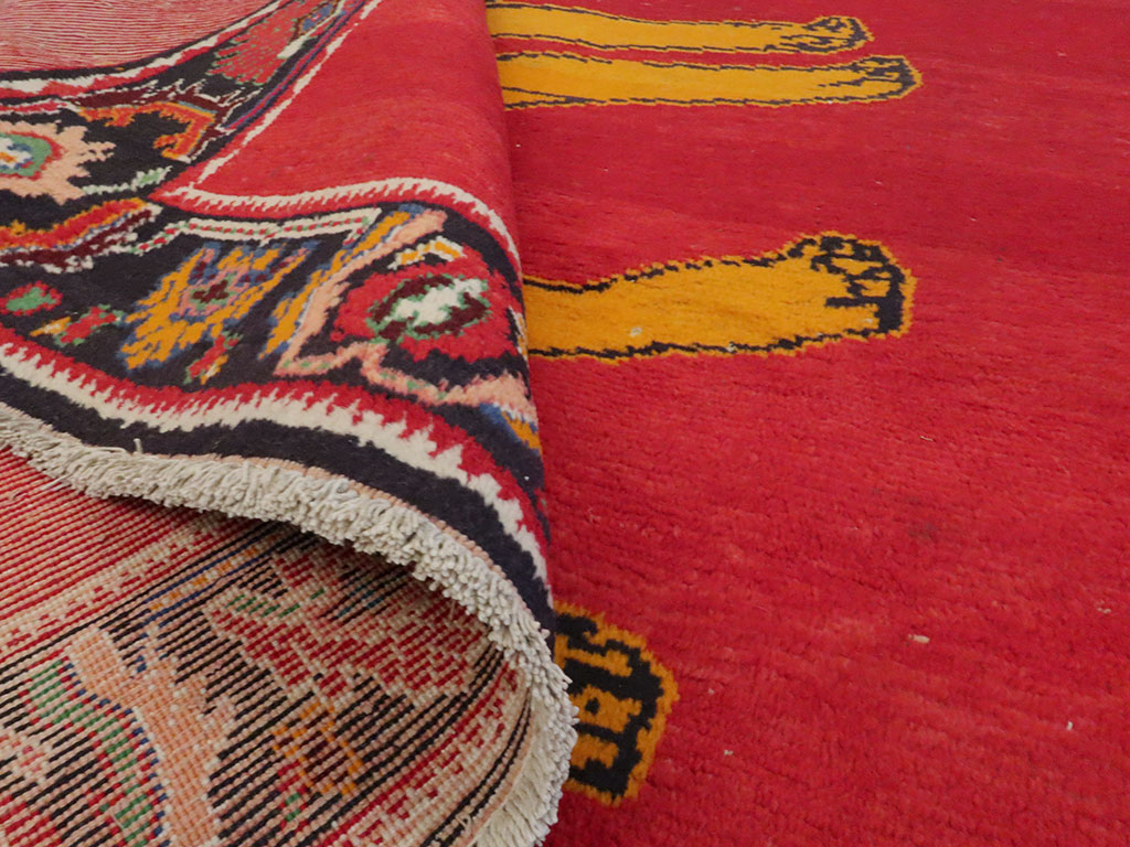 Vintage Persian Gabbeh Pictorial Rug, No.11882 - Galerie Shabab