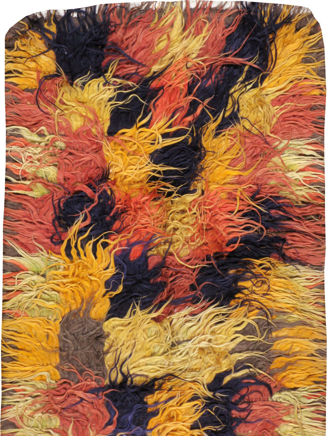 Vintage Turkish Tulu Rug, No.11895 - Galerie Shabab