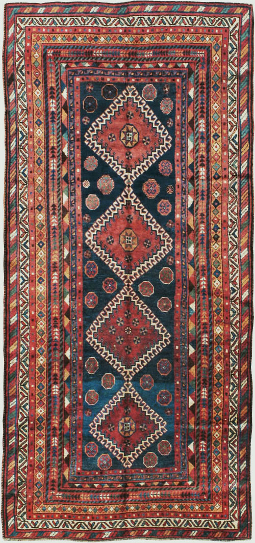 Antique Persian Shiraz Khamseh Rug, No.11896 - Galerie Shabab