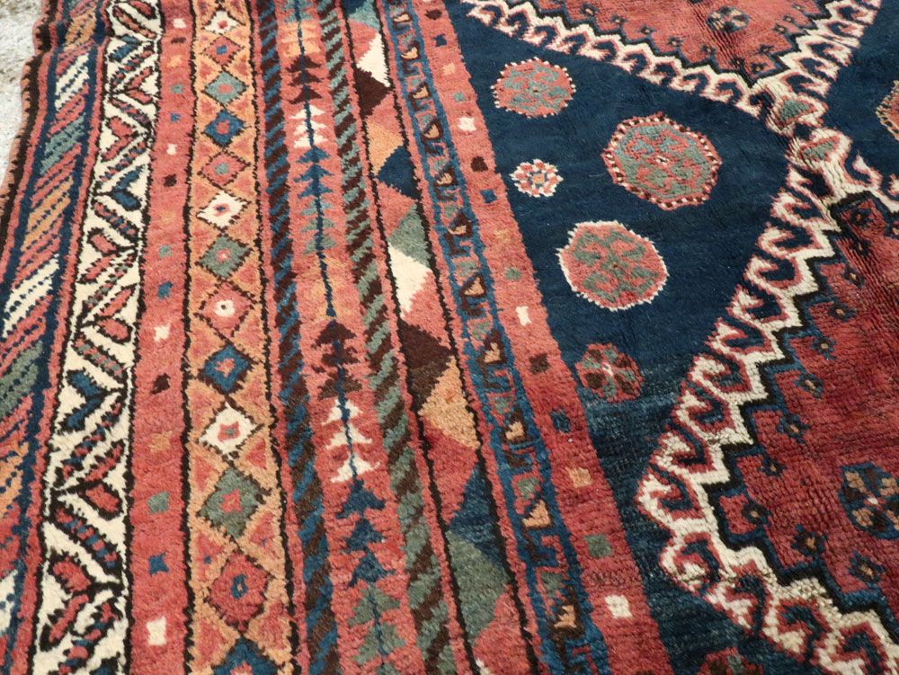 Antique Persian Shiraz Khamseh Rug, No.11896 - Galerie Shabab