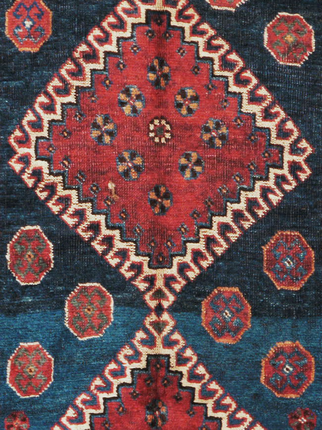 Antique Persian Shiraz Khamseh Rug, No.11896 - Galerie Shabab