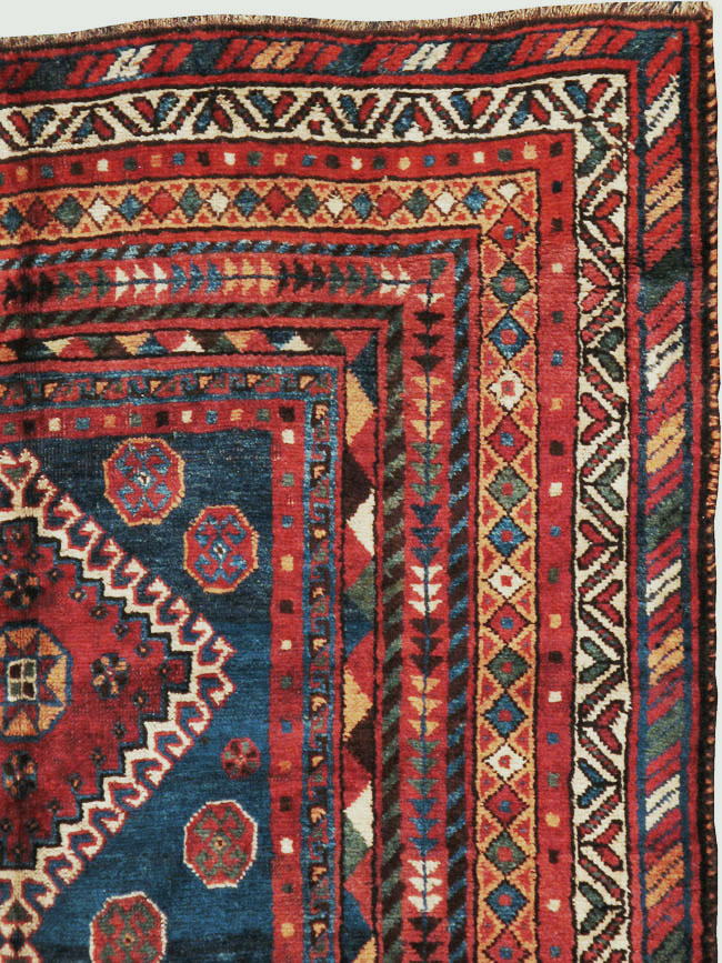 Antique Persian Shiraz Khamseh Rug, No.11896 - Galerie Shabab