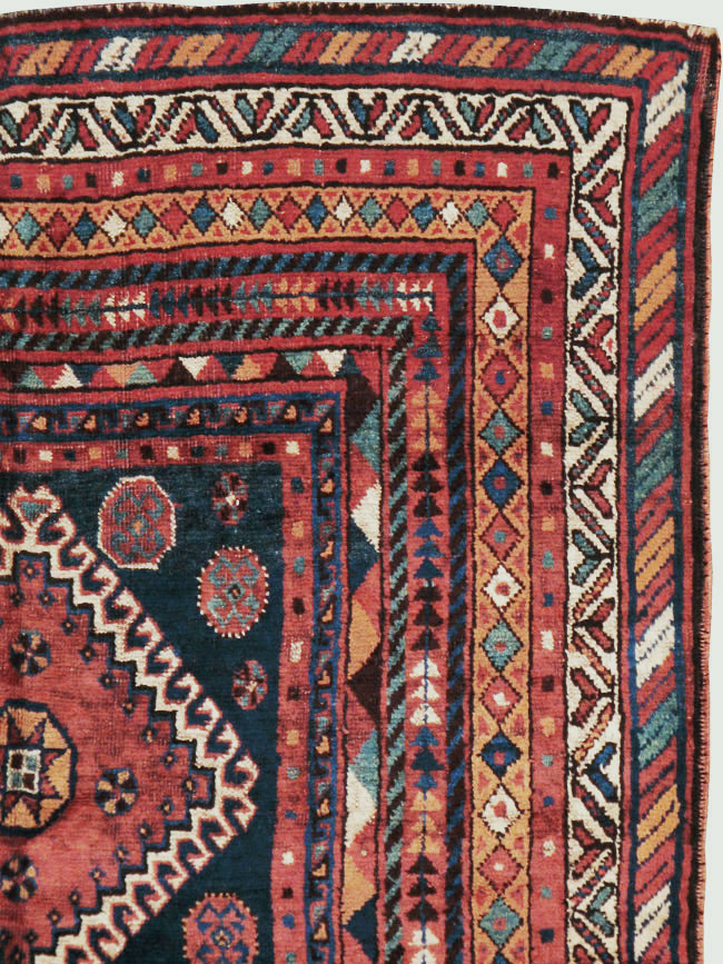 Antique Persian Shiraz Khamseh Rug, No.11896 - Galerie Shabab