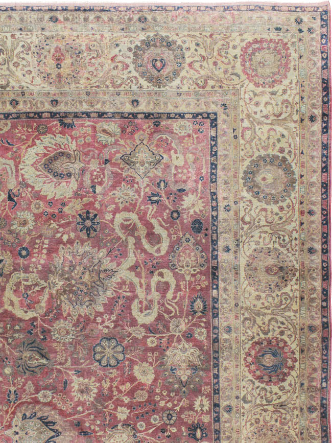 Antique Persian Tabriz Carpet, No.11907 - Galerie Shabab