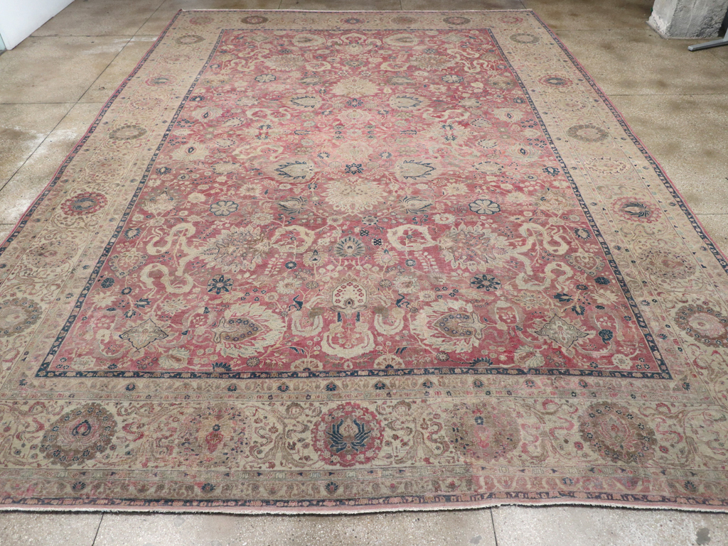 Antique Persian Tabriz Carpet, No.11907 - Galerie Shabab