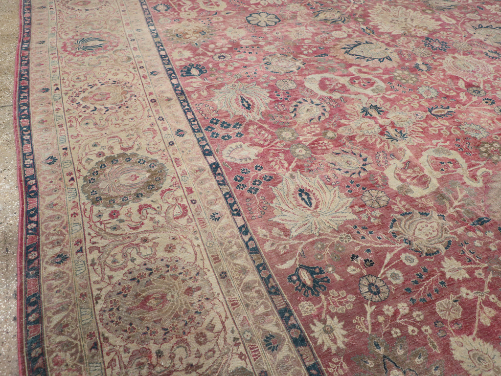 Antique Persian Tabriz Carpet, No.11907 - Galerie Shabab