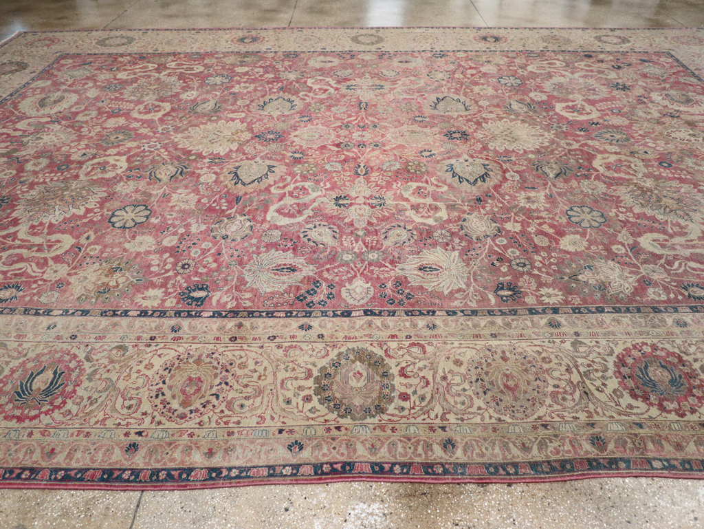 Antique Persian Tabriz Carpet, No.11907 - Galerie Shabab