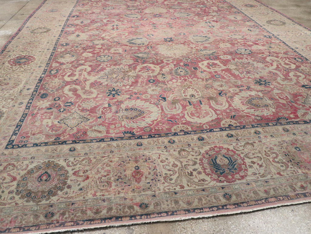 Antique Persian Tabriz Carpet, No.11907 - Galerie Shabab