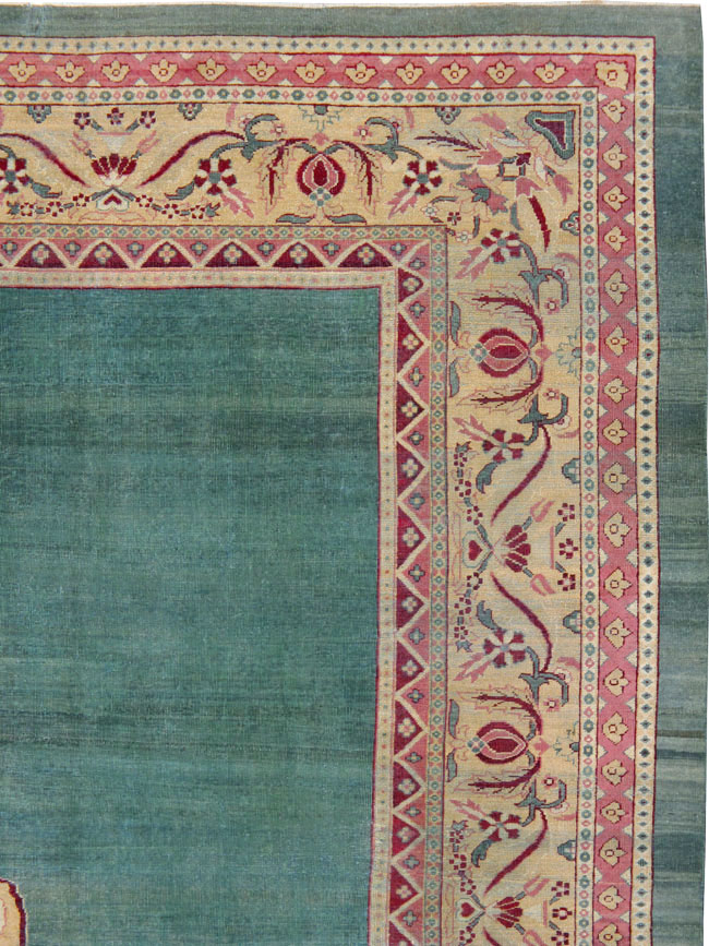 Antique Indian Agra Carpet, No.11923 - Galerie Shabab