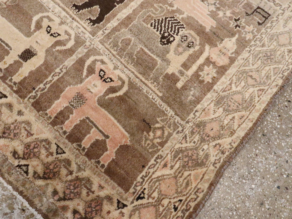 Vintage Gabbeh Pictorial Rug, No.11947 - Galerie Shabab