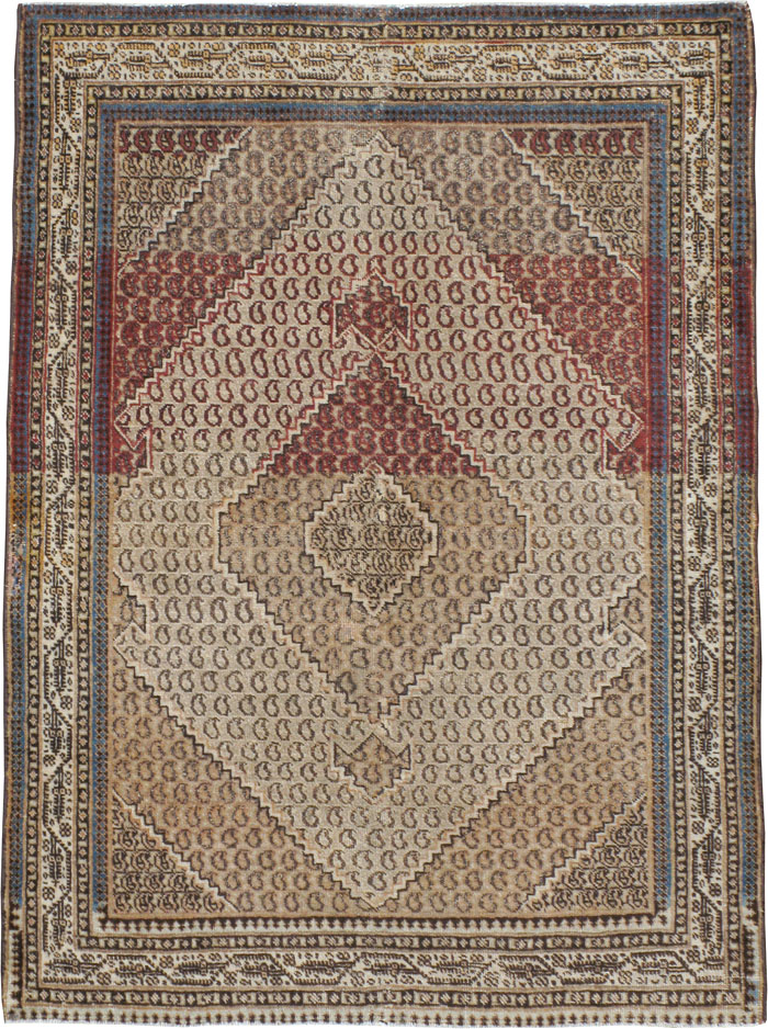 Antique Persian Tabriz Rug (Pair: 1 of 2), No.11963 - Galerie Shabab