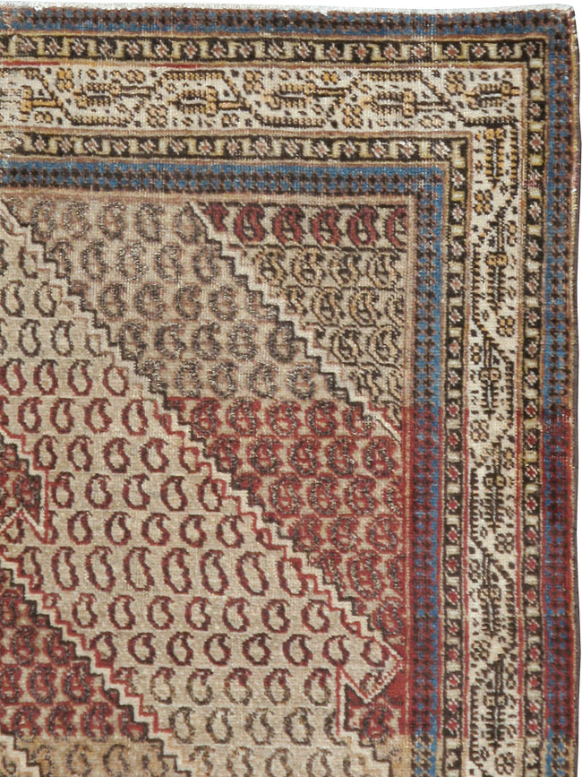 Antique Persian Tabriz Rug (Pair: 1 of 2), No.11963 - Galerie Shabab