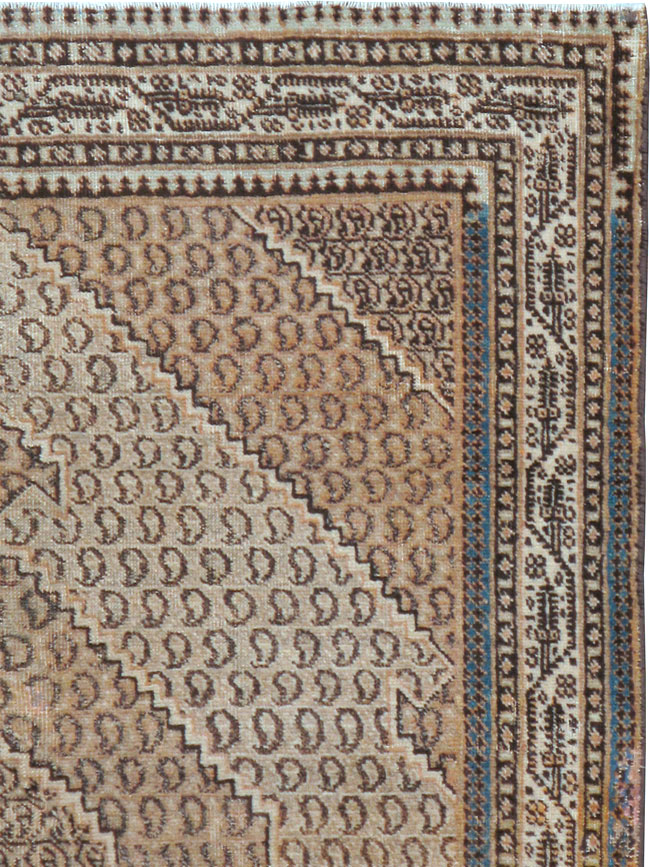 Antique Persian Tabriz Rug (Pair: 1 of 2), No.11963 - Galerie Shabab