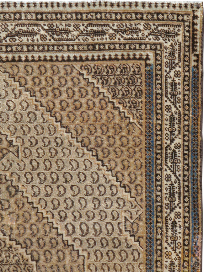 Antique Persian Tabriz Rug (Pair: 1 of 2), No.11963 - Galerie Shabab