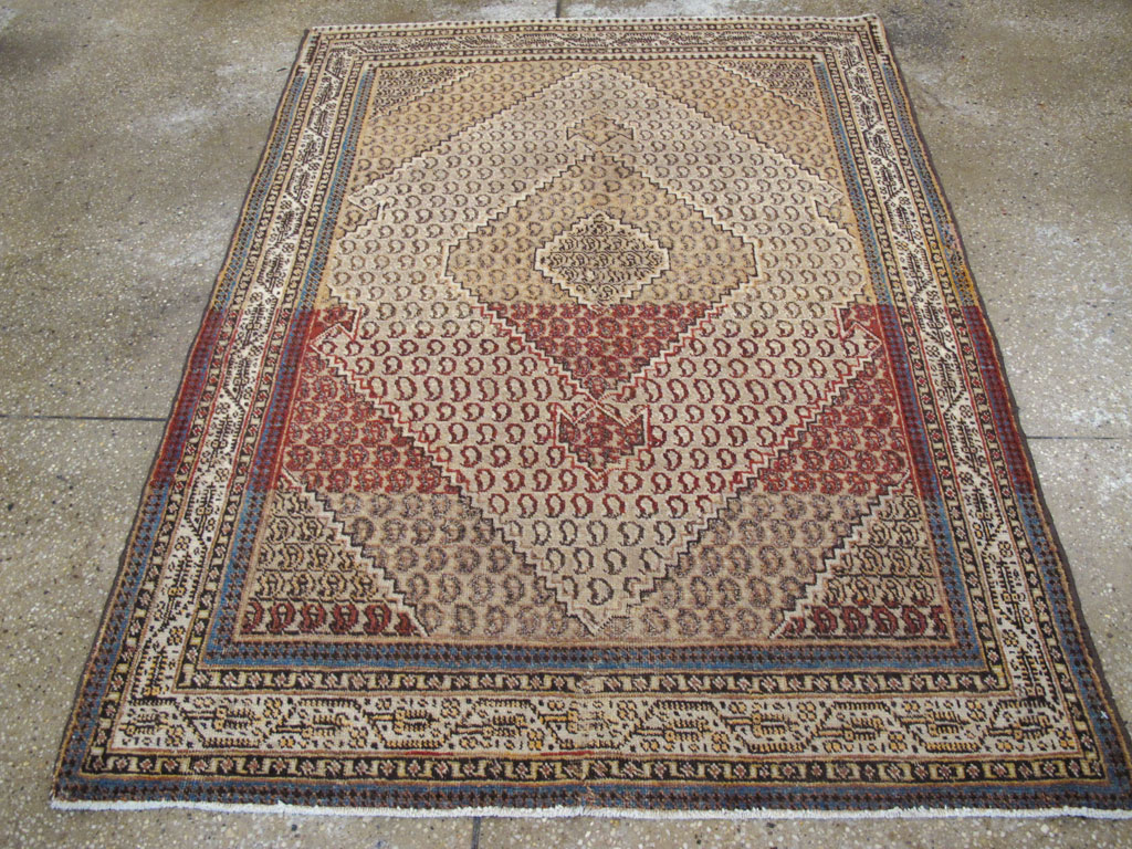 Antique Persian Tabriz Rug (Pair: 1 of 2), No.11963 - Galerie Shabab