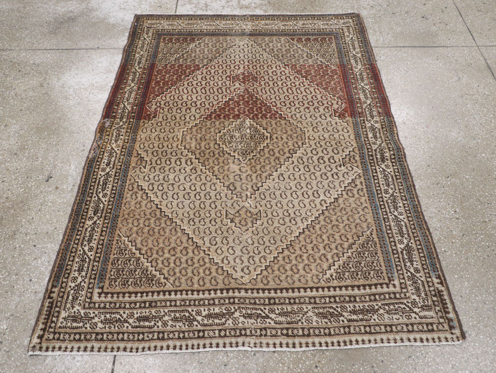 Antique Persian Tabriz Rug (Pair: 1 of 2), No.11963 - Galerie Shabab