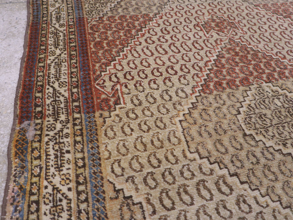 Antique Persian Tabriz Rug (Pair: 1 of 2), No.11963 - Galerie Shabab