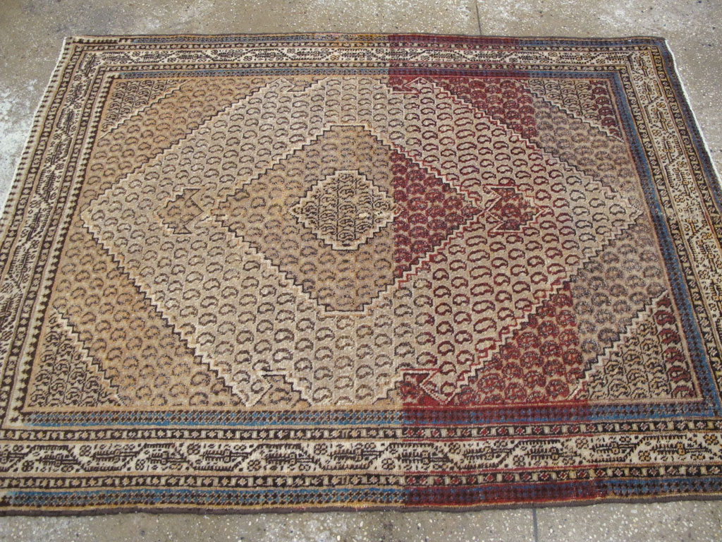 Antique Persian Tabriz Rug (Pair: 1 of 2), No.11963 - Galerie Shabab