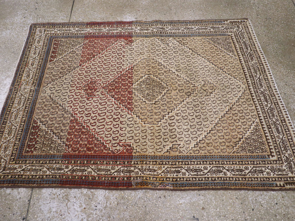 Antique Persian Tabriz Rug (Pair: 1 of 2), No.11963 - Galerie Shabab