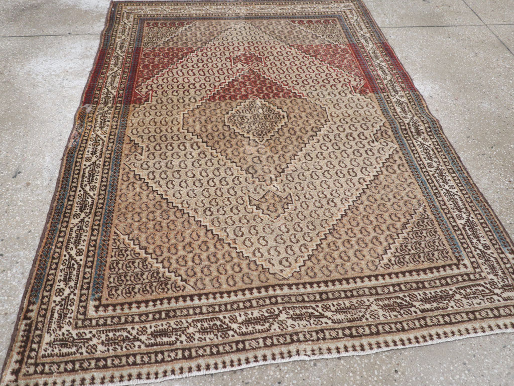 Antique Persian Tabriz Rug (Pair: 1 of 2), No.11963 - Galerie Shabab