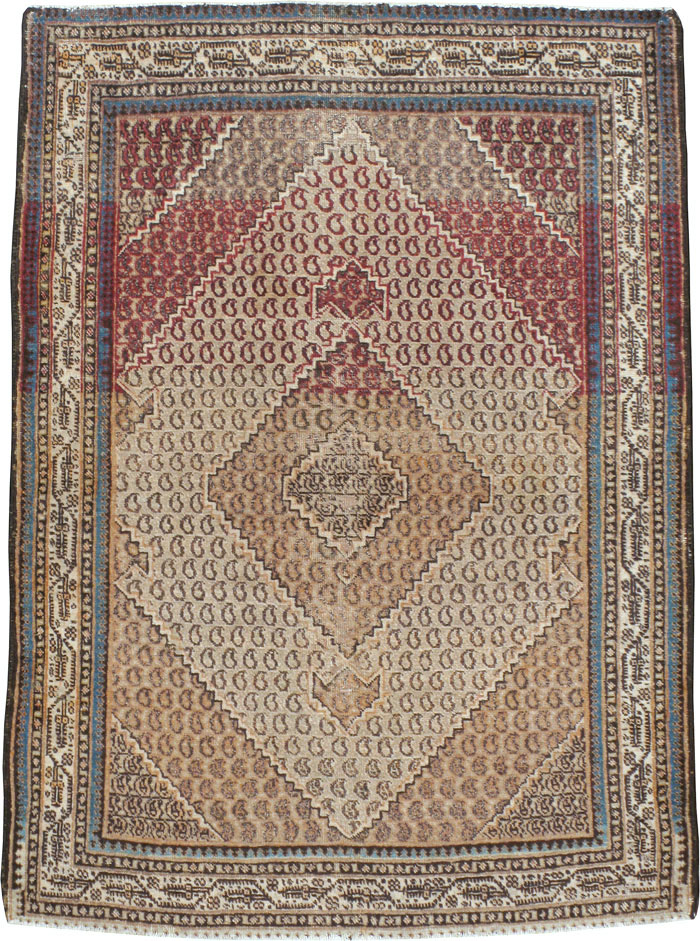Antique Persian Tabriz Rug (Pair: 2 of 2), No.11964 - Galerie Shabab