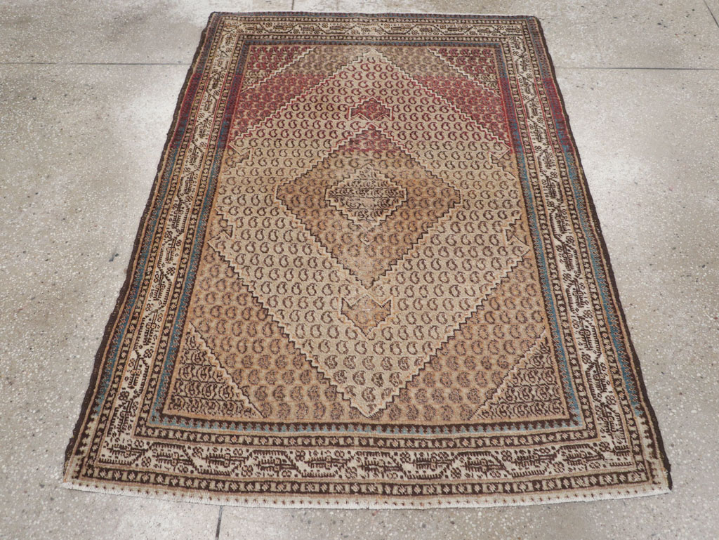 Antique Persian Tabriz Rug (Pair: 2 of 2), No.11964 - Galerie Shabab