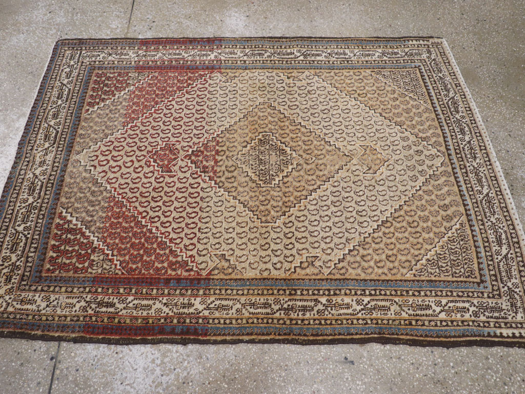 Antique Persian Tabriz Rug (Pair: 2 of 2), No.11964 - Galerie Shabab
