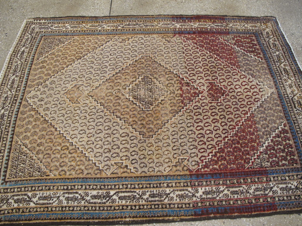 Antique Persian Tabriz Rug (Pair: 2 of 2), No.11964 - Galerie Shabab