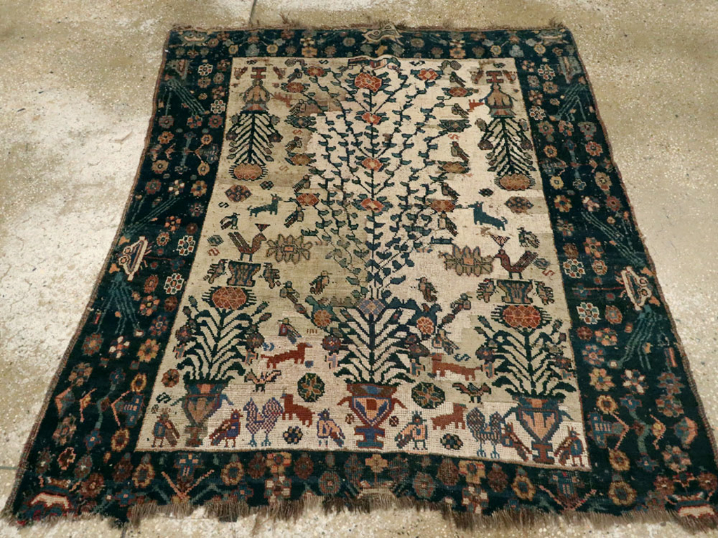 Antique Afshar Rug, No.11973 - Galerie Shabab