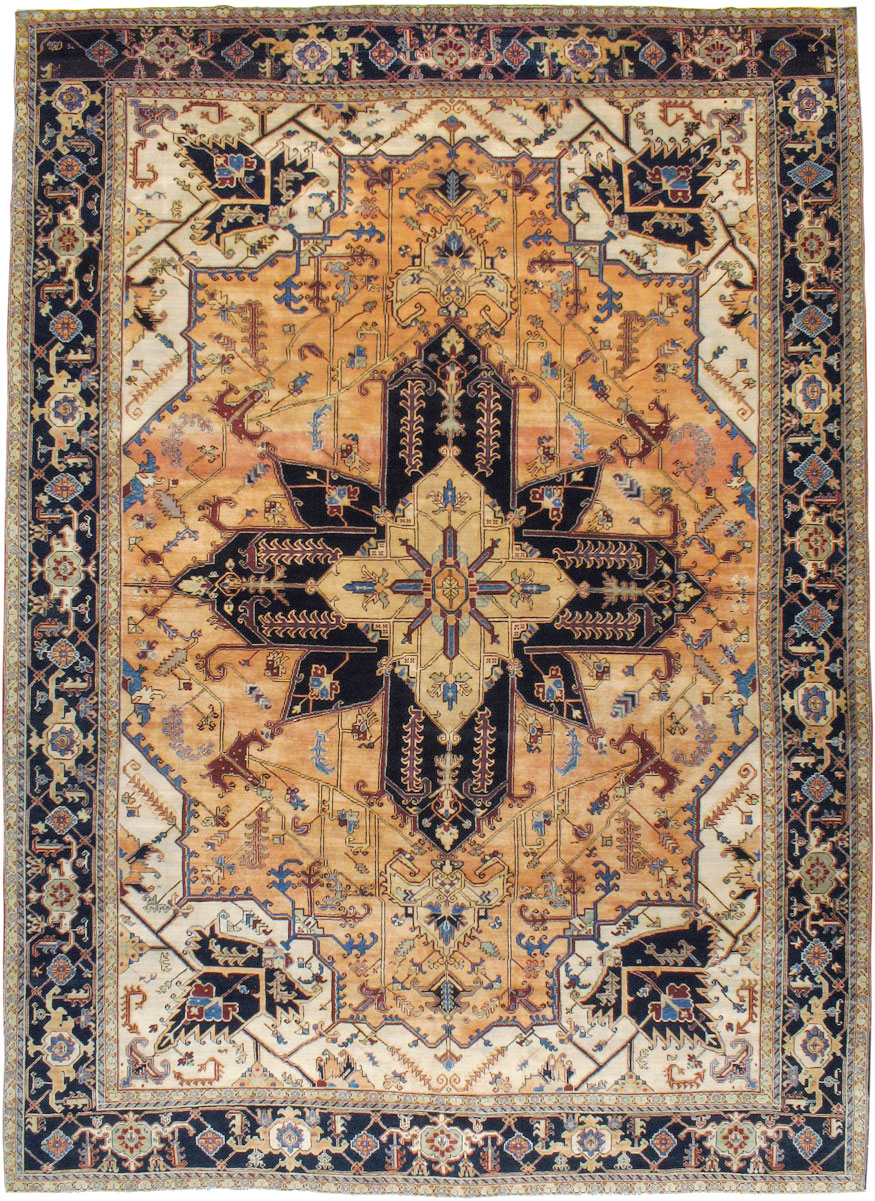 Vintage Heriz Carpet, No.11991 - Galerie Shabab