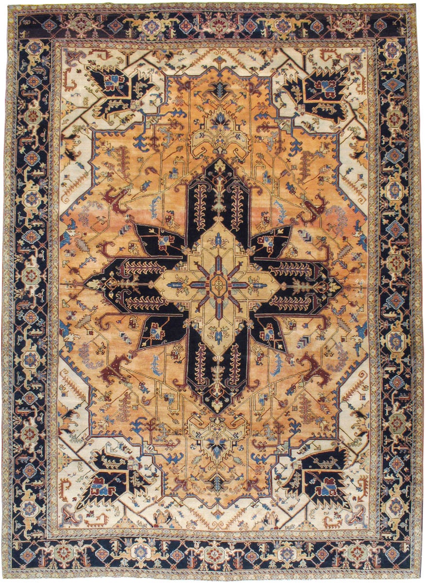 Vintage Heriz Carpet, No.11991 - Galerie Shabab