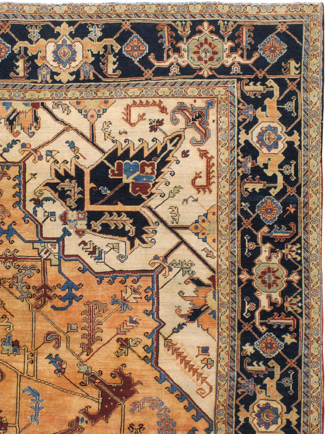 Vintage Heriz Carpet, No.11991 - Galerie Shabab