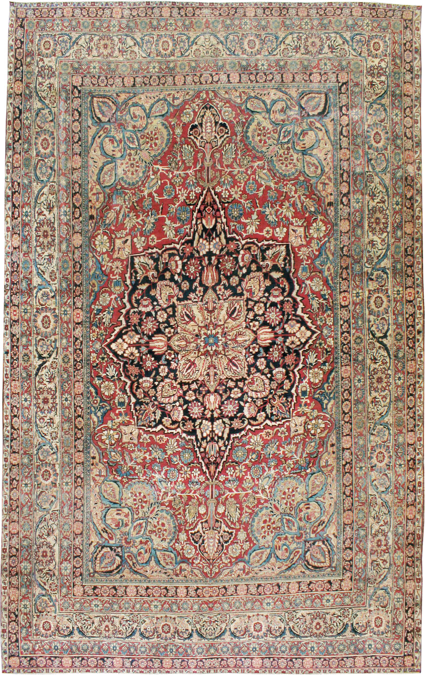 Antique Persian Lavar Kerman Carpet, No.12017 - Galerie Shabab
