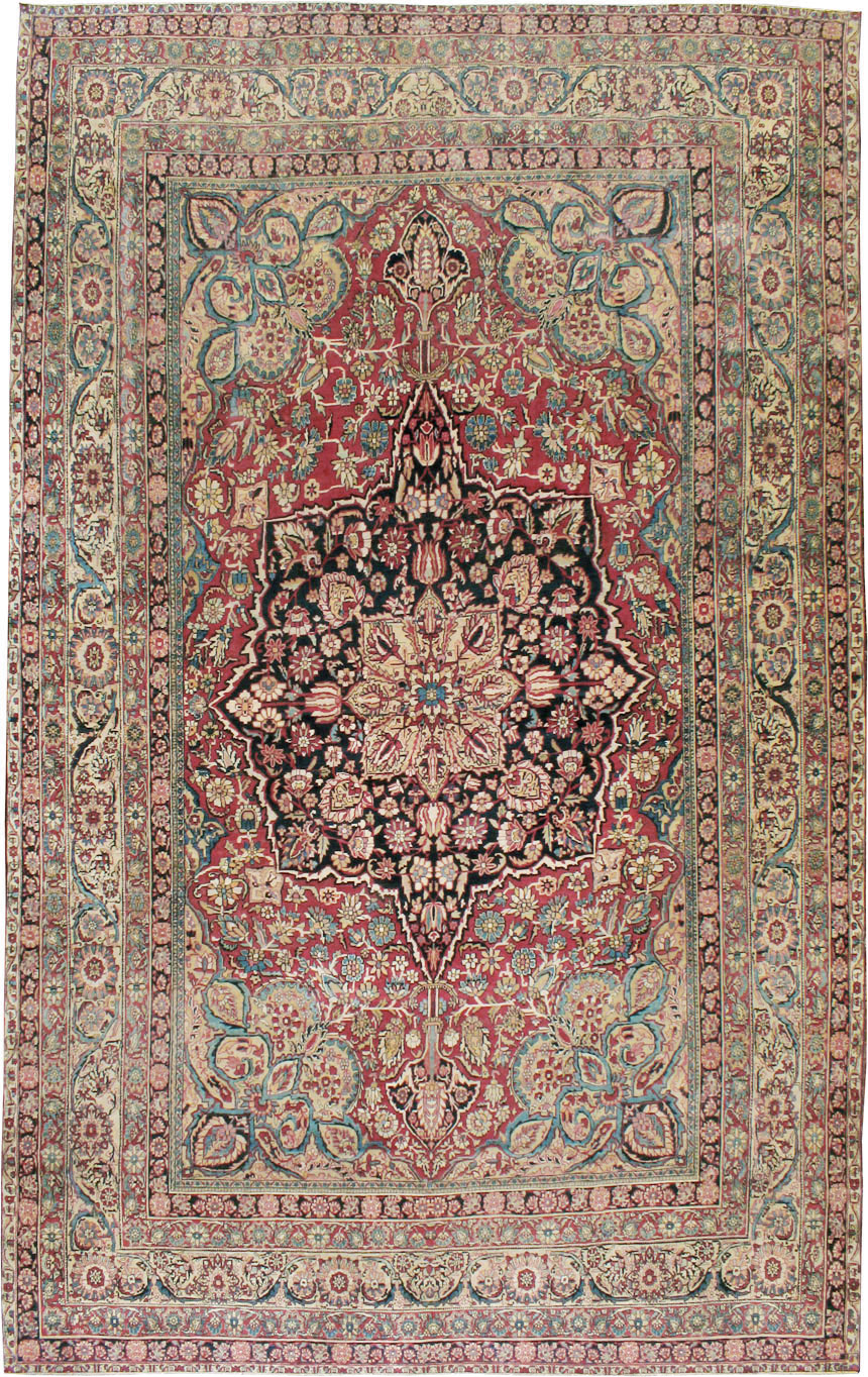 Antique Persian Lavar Kerman Carpet, No.12017 - Galerie Shabab