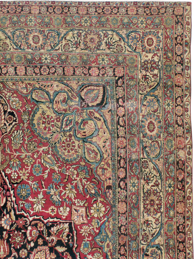 Antique Persian Lavar Kerman Carpet, No.12017 - Galerie Shabab