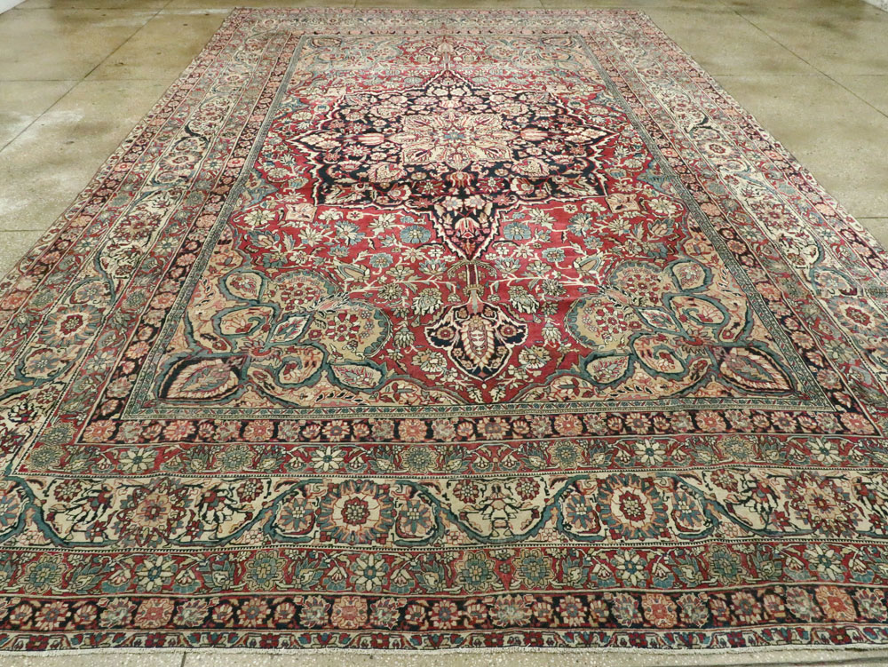 Antique Persian Lavar Kerman Carpet, No.12017 - Galerie Shabab