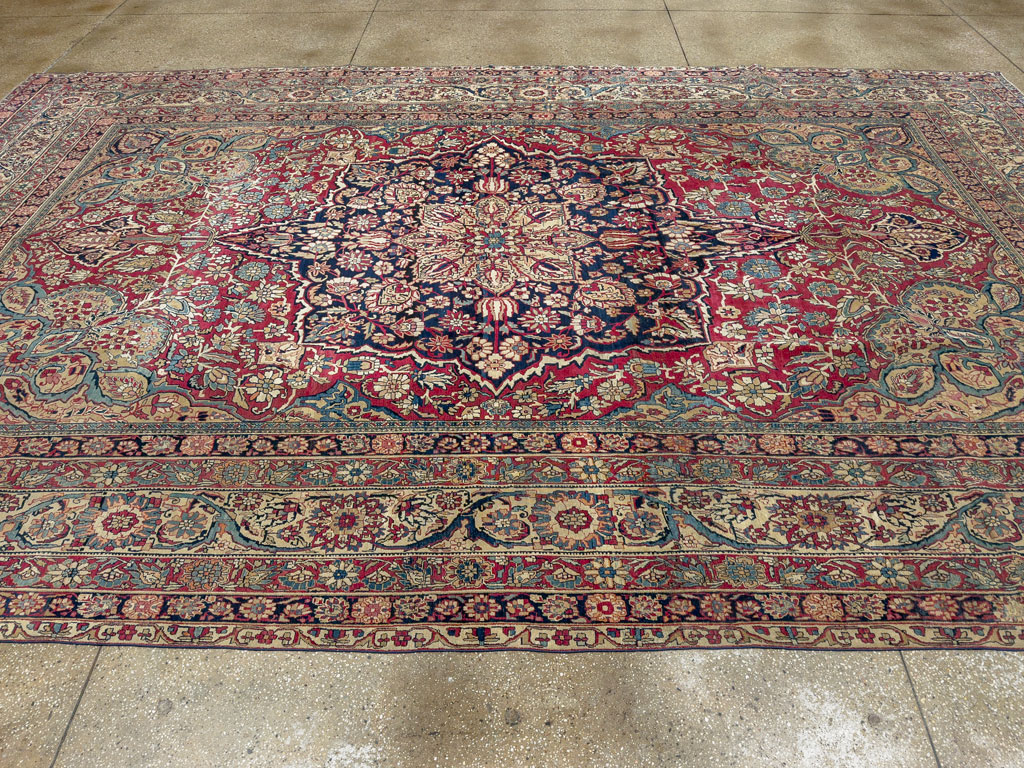 Antique Persian Lavar Kerman Carpet, No.12017 - Galerie Shabab