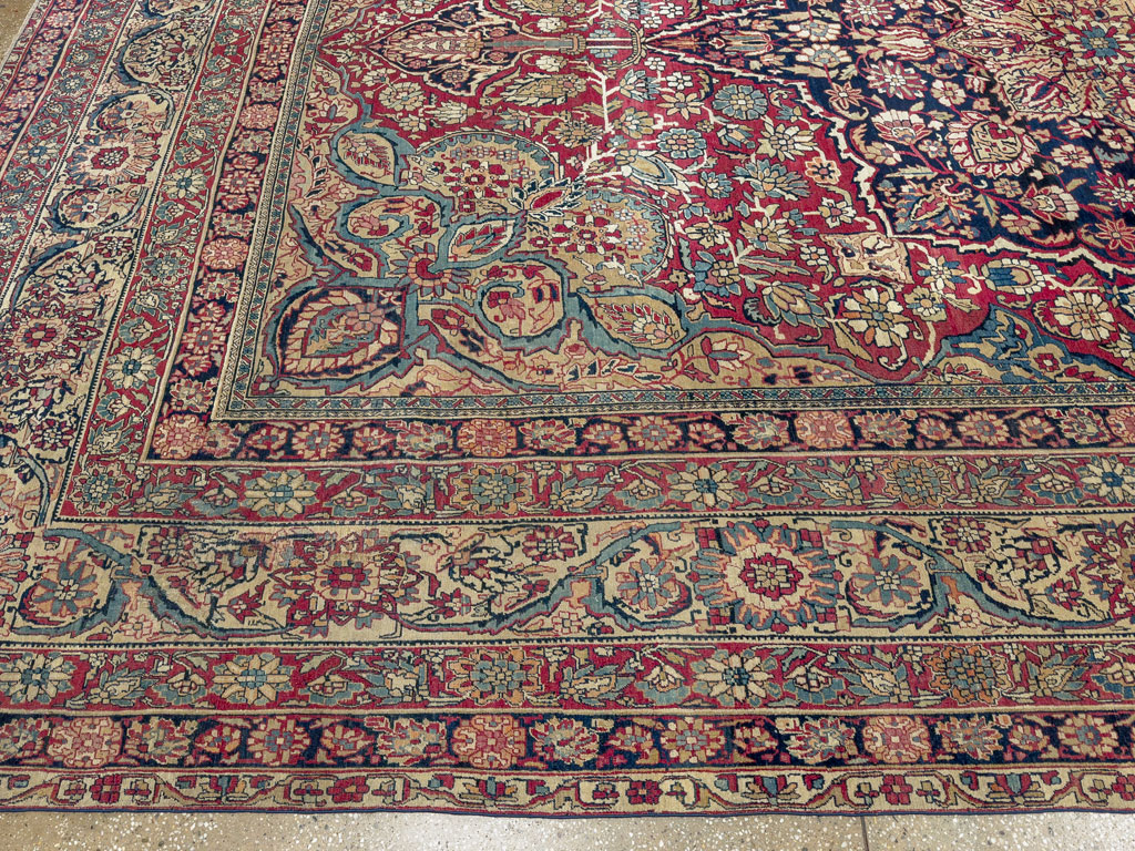 Antique Persian Lavar Kerman Carpet, No.12017 - Galerie Shabab