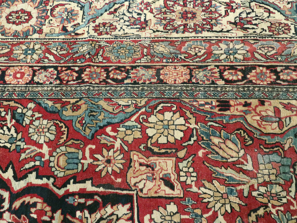 Antique Persian Lavar Kerman Carpet, No.12017 - Galerie Shabab