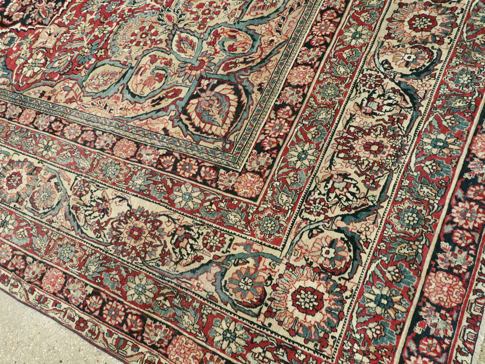 Antique Persian Lavar Kerman Carpet, No.12017 - Galerie Shabab